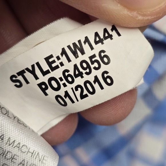 Vineyard Vines Harbor Shirt Mens Medium Blue Plaid Button Up Lightweight Vented - Picture 6 of 11